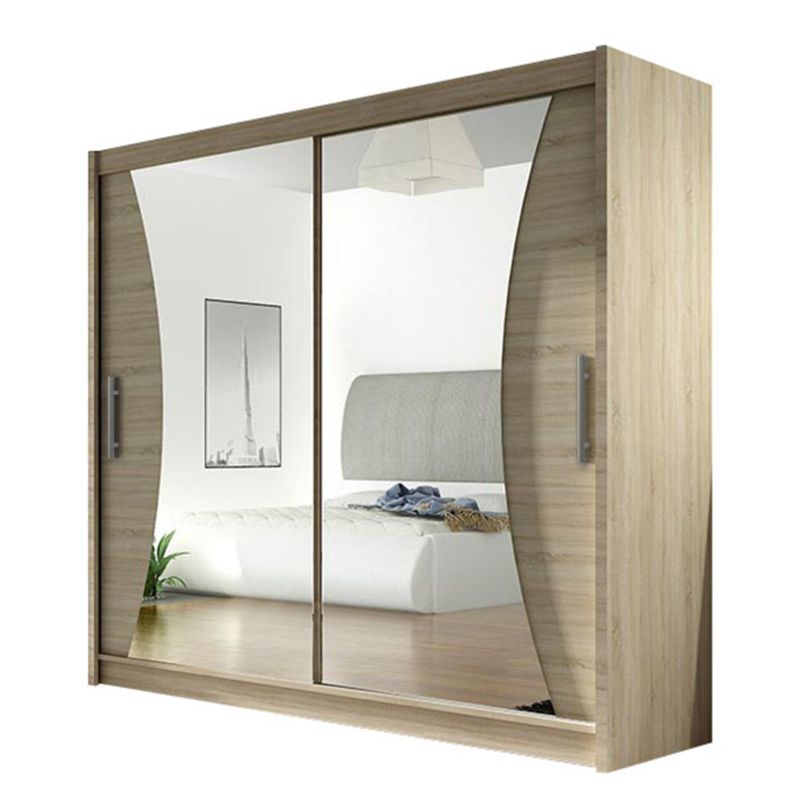 Szafa MIRJAN 24 z drzwiami przesuwnymi London V dąb sonoma/lustro 1 szt.