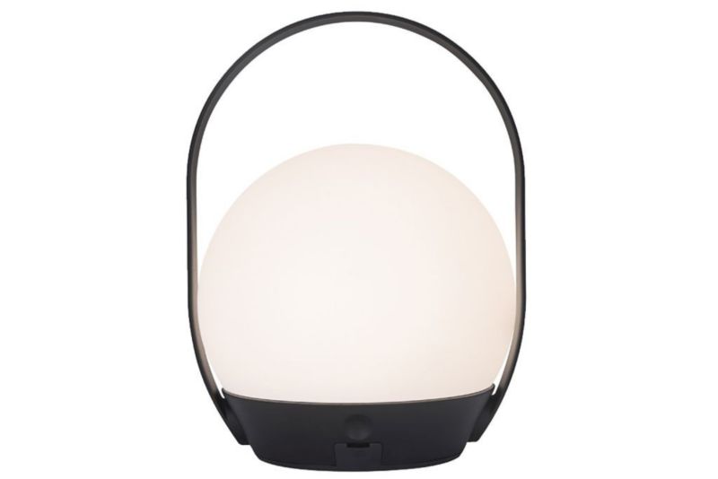 Latarenka ogrodowa Lutec Cardi czarno-biała LED 3.3W 2700-6500K + RGB 200lm IP54 wym: 22,3 x 17,3 x 17,3 cm - 1 szt.