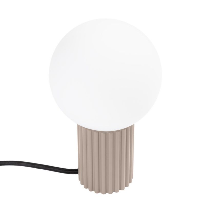 Lampa biurkowa Sollux Lighting Halo taupo-biała 1 x G9 x 8W IP20 wym: 19 x 12 x 12 cm szkło - 1 szt.