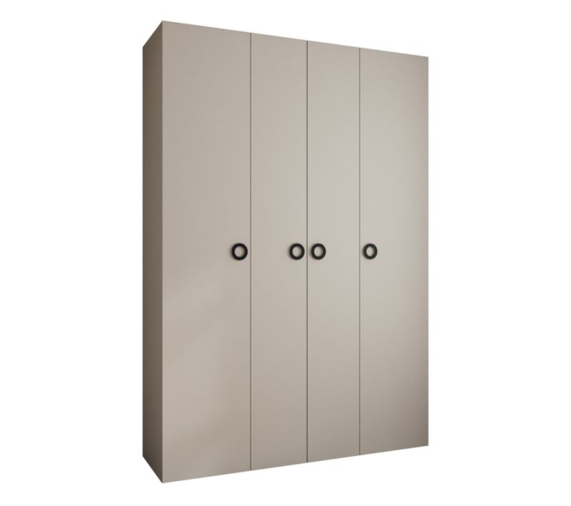 Szafa czterodrzwiowa wysoka 50 Abiks Como 1 170 kaszmir+czarny 1 szt.