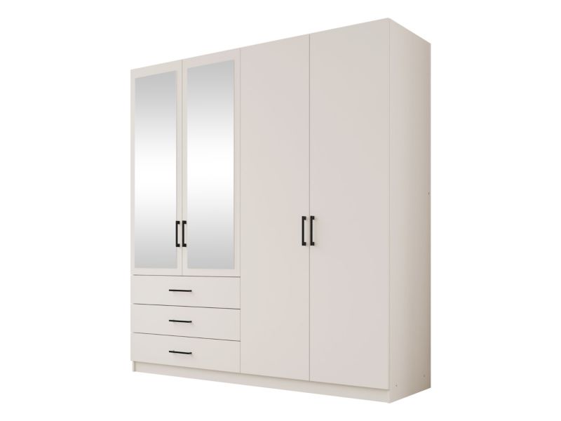 Szafa czterodrzwiowa z szufladami MIRJAN 24 Pekin kaszmir 1 szt.