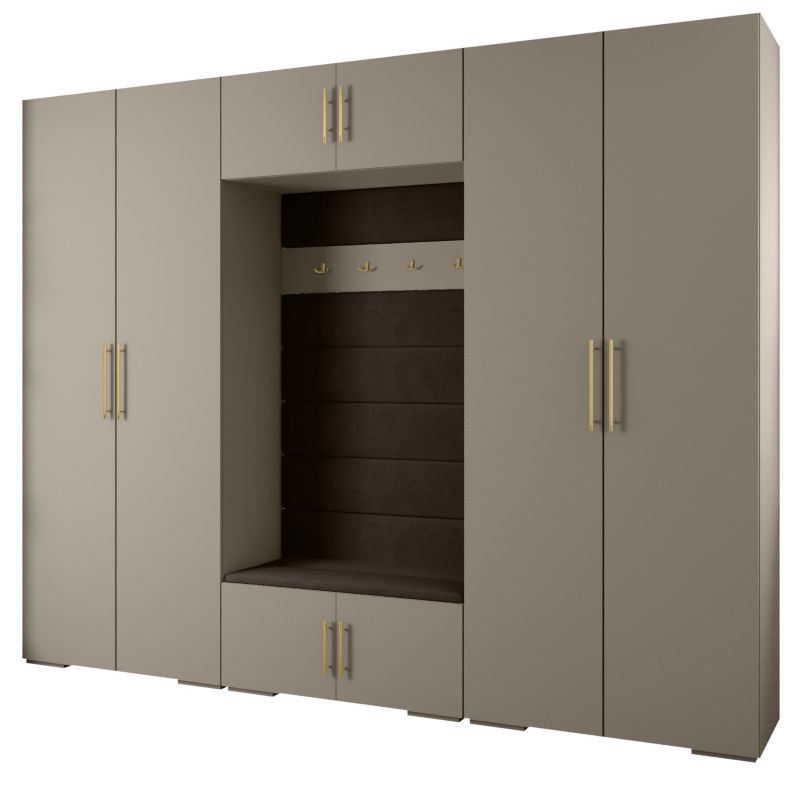 Garderoba do przedpokoju Abiks INOVA 3 Z9 kaszmir+złoty+manila04 1 szt.