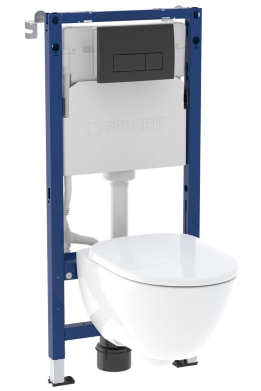 Zestaw podtynkowy Geberit Light oval Delta 50 czarny