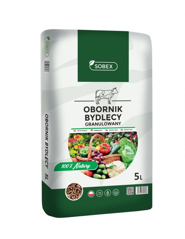 Obornik bydlęcy granulowany 5L, SOBEX, 1 szt.