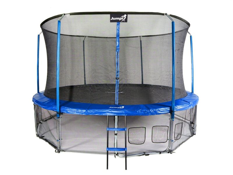 Trampolina Ogrodowa Jumpi 435cm/14FT Maxy Comfort Niebieska Z Wewnętrzną Siatką 1 szt