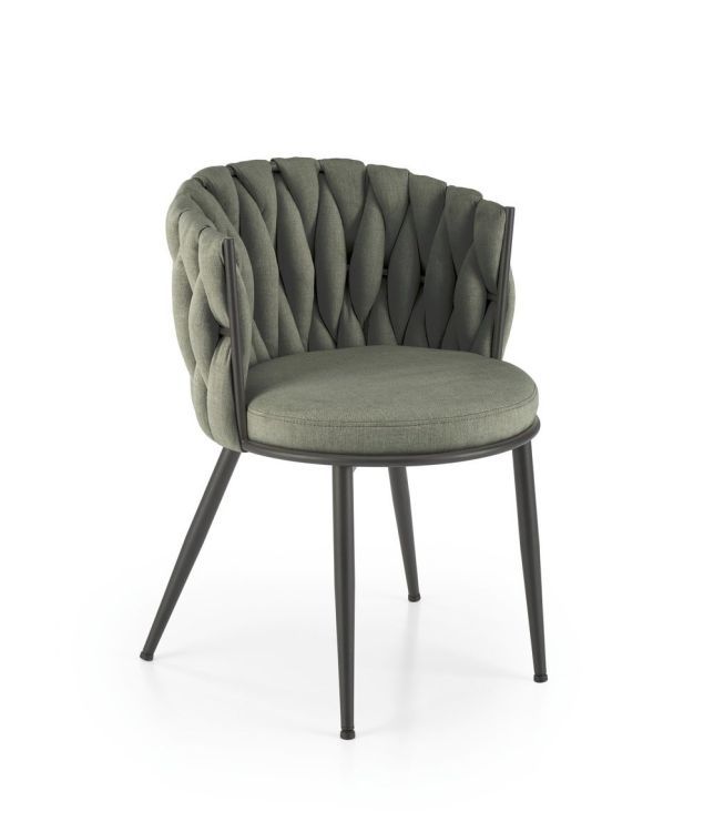 Krzesło Halmar tapicerowane K516 oliwkowe 1 szt