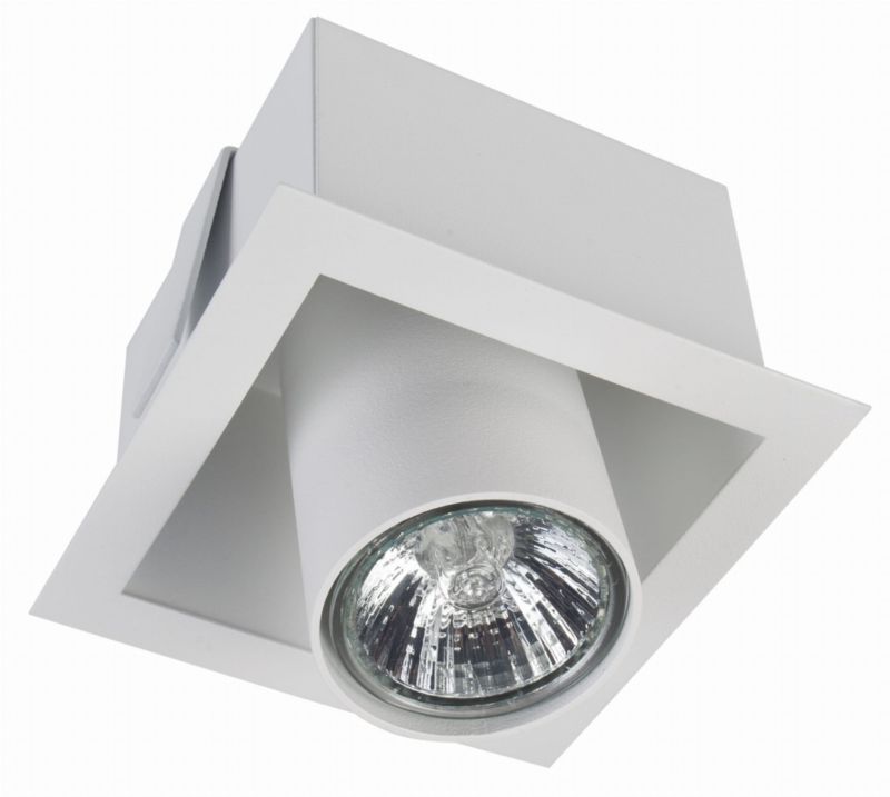 Oprawa wpuszczana Nowodvorski Lighting Downlight biała ruchoma 1 x GU10 x 35W IP20 wym: 12 x 11 x 11 cm kwadratowa - 1 szt.