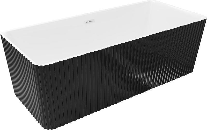 Wanna wolnostojąca Mexen Nila biała/czarna 170x75 cm .- 52841708075-20 1 szt.