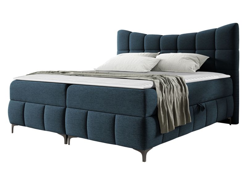 Łóżko kontynentalne MIRJAN 24 Nova 140x200 atlantycki granatowy 1 szt.