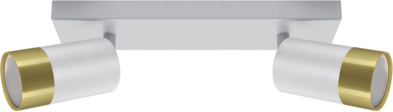 Spot Struhm Puzon 2 x GU10 biały / złoty