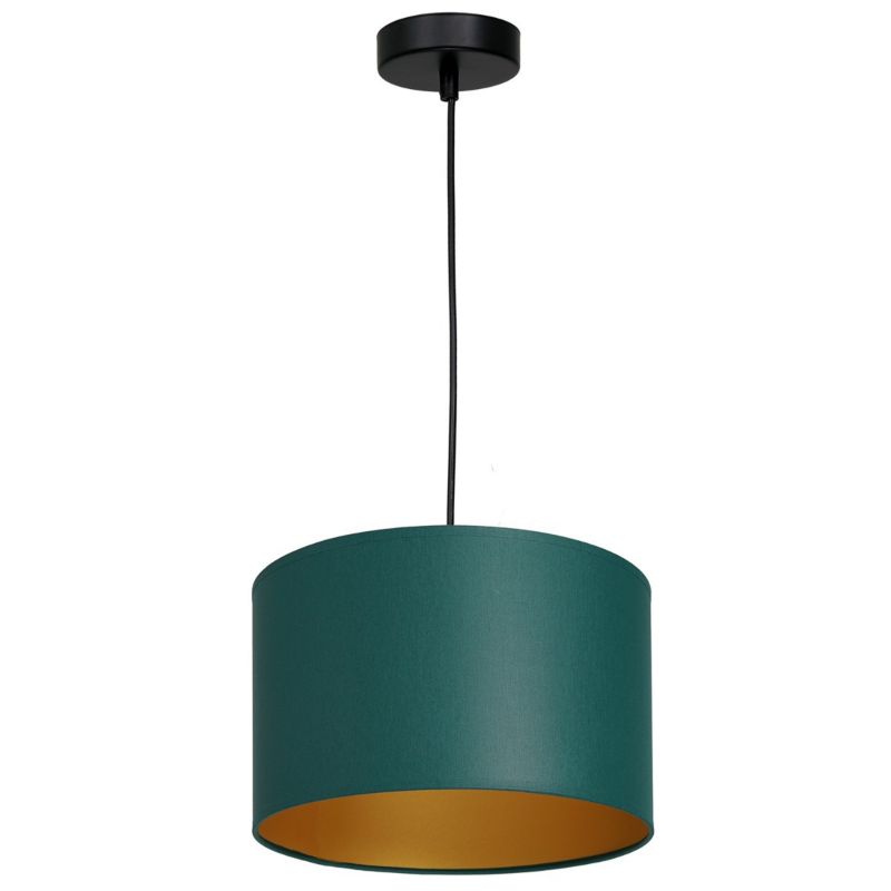 Lampa wisząca Luminex Arden zielono-czarny matowy-złota wym: 110 x 25 x 25 cm 1xE27 x 15W 1 szt.