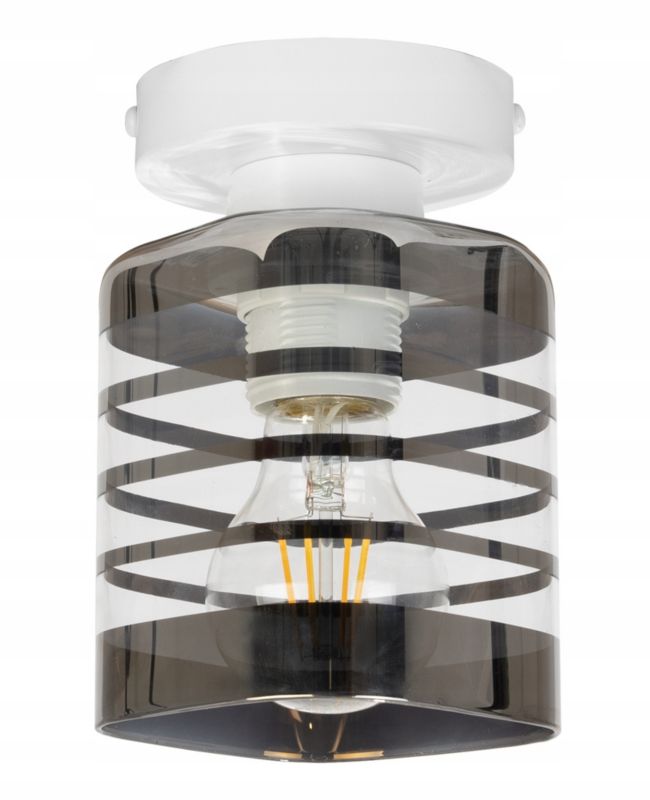 Lampa sufitowa kinkiet Light Home LH Helix prosty 1x E27 60W szary 1szt.