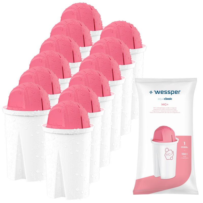 Filtr do wody, Wessper, do dzbanka filtrującego Crystal Dafi, z magnezem, 12szt