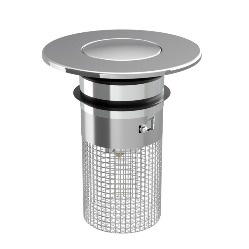 Korek Do Umywalki Klik Klak Wielofunkcyjny Granitan Chrom Sitko Do Odpływu 1 szt.