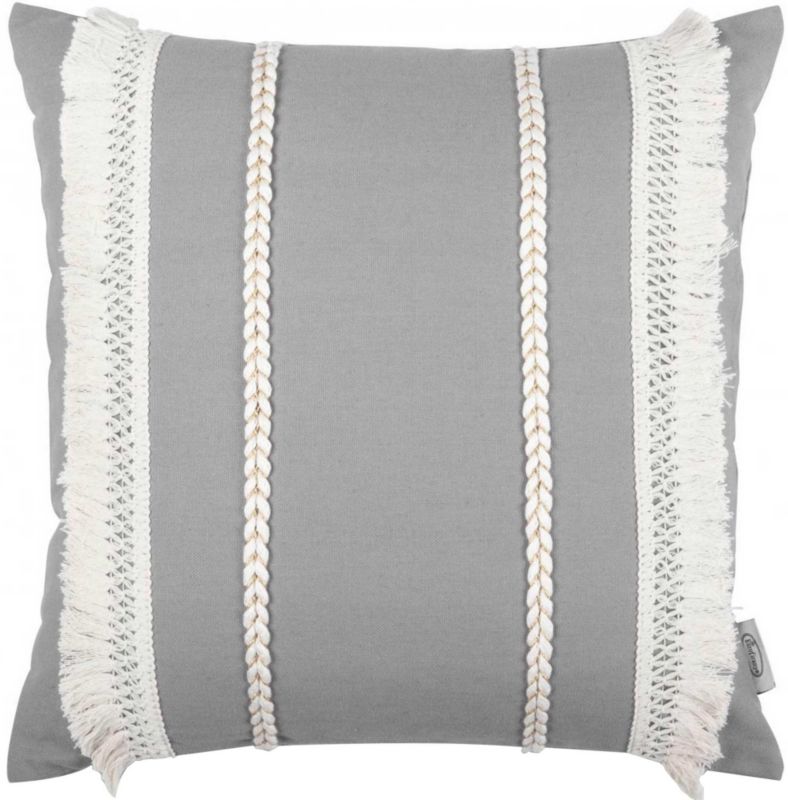 Poduszka Eurofirany Boho 45 x 45 cm popielata