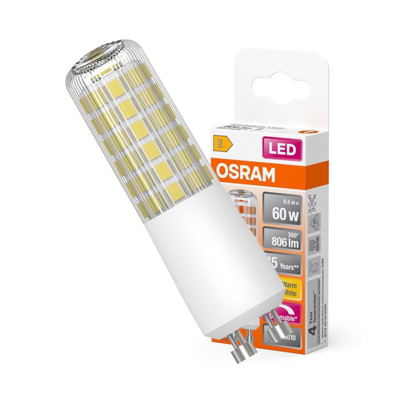 Żarówka LED Osram T20 Tubularna GU10 6.5W 806lm 2700K 320st Ściemnialna 1 szt.