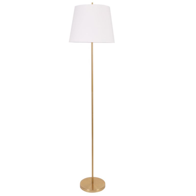 Lampa podłogowa stojąca Polux Elena złoto-biała 1 x E27 x 20W wym: 169 x 40 x 40 cm - 1 szt.