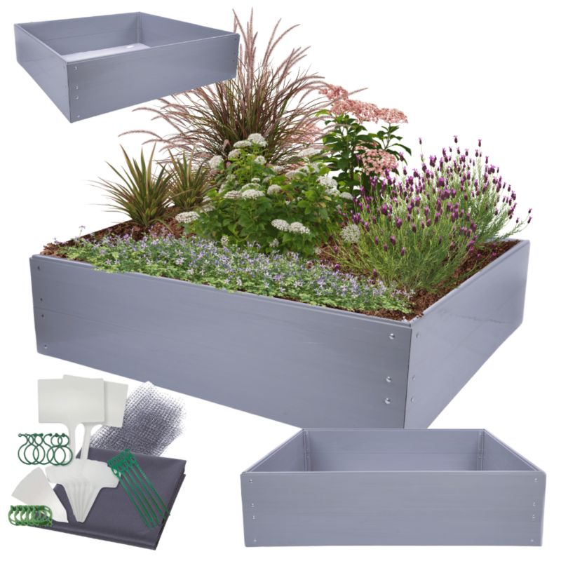 Skrzynia na warzywa MODO24 modułowa plastikowa trwała odporna na warunki atmosferyczne 40x180x140 cm 1 szt.