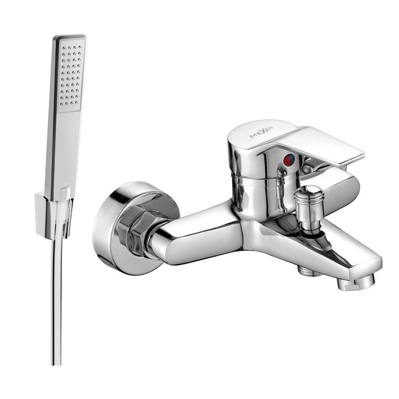 Bateria wannowa z zestawem prysznicowym Mexen Caro chrom 1 szt.