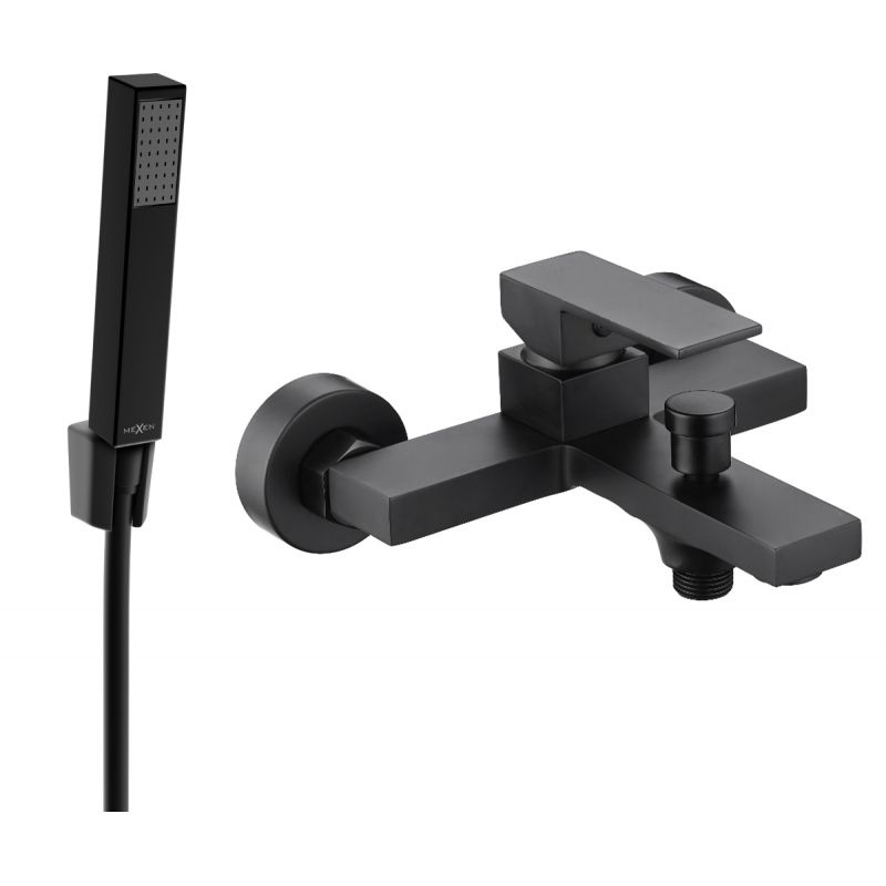 Bateria wannowa z zestawem prysznicowym Mexen Uno czarna 1 szt.
