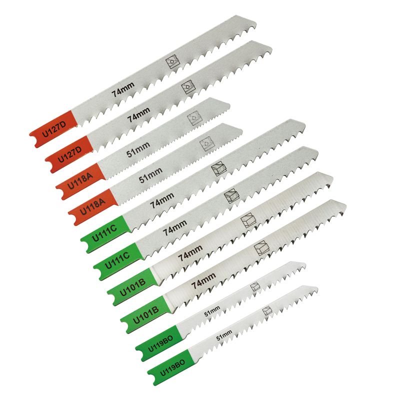 Zestaw brzeszczotów Mac Allister uchwyt U metal+drewno 10 sztuk