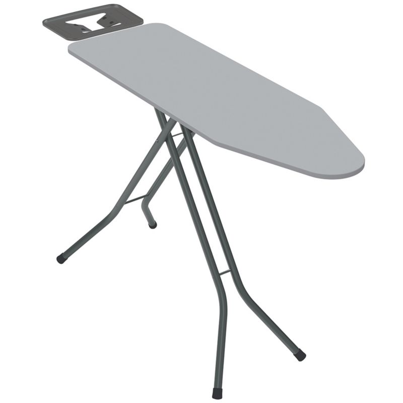 Duża deska do prasowania Rodeno 141x37,5 cm z półką czarna antypoślizgowa 1 szt.