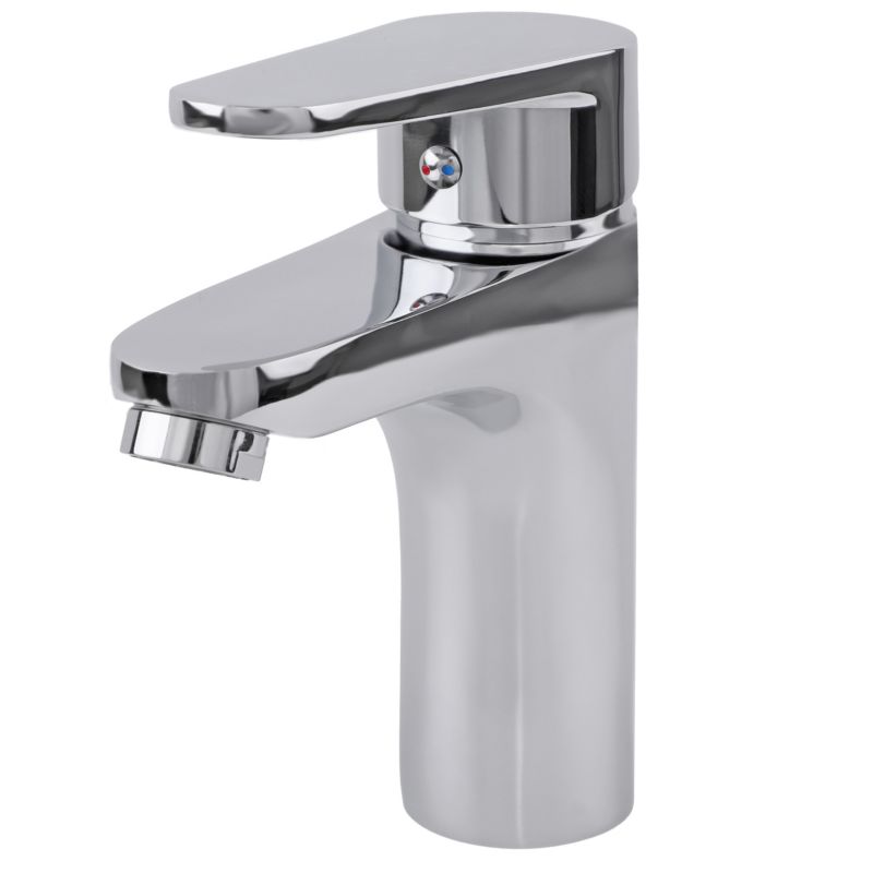 Bateria umywalkowa DARI24 - YOKA HOME stojąca srebrna łazienkowa chrom - 1 szt.