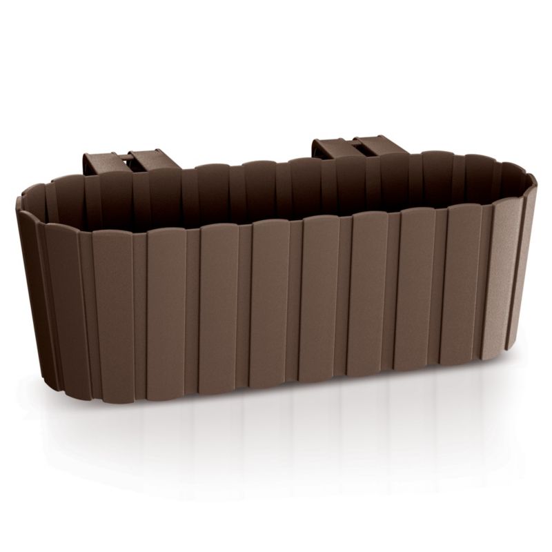 Skrzynka Balkonowa EDANTI Donica Ogrodowa 38,3 cm Do Powieszenia Brązowa 1 szt.