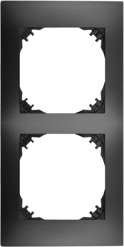 Ramka podwójna Elektro-Plast Vestra czarna