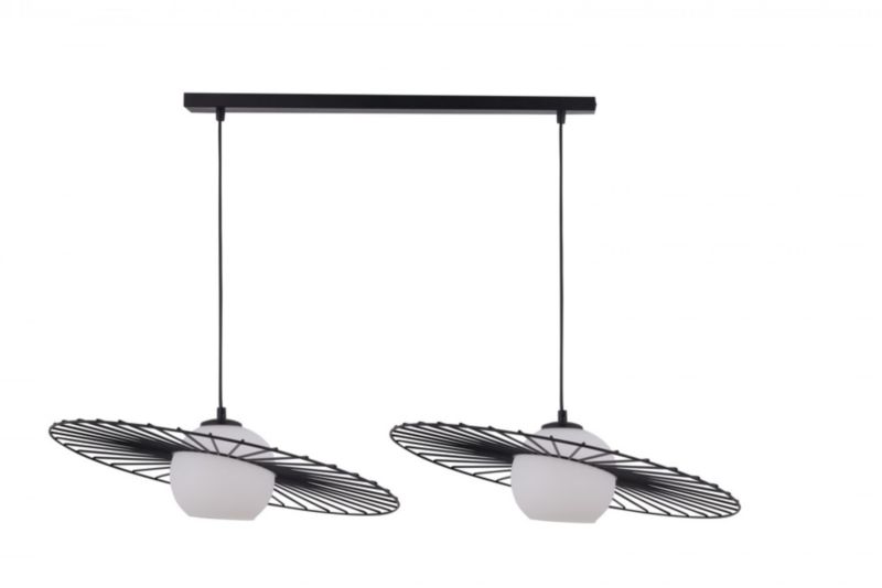 Lampa wisząca Sigma Lighting Sol 2936 czarno-biała dekoracyjna 2xE27 x 1 szt.