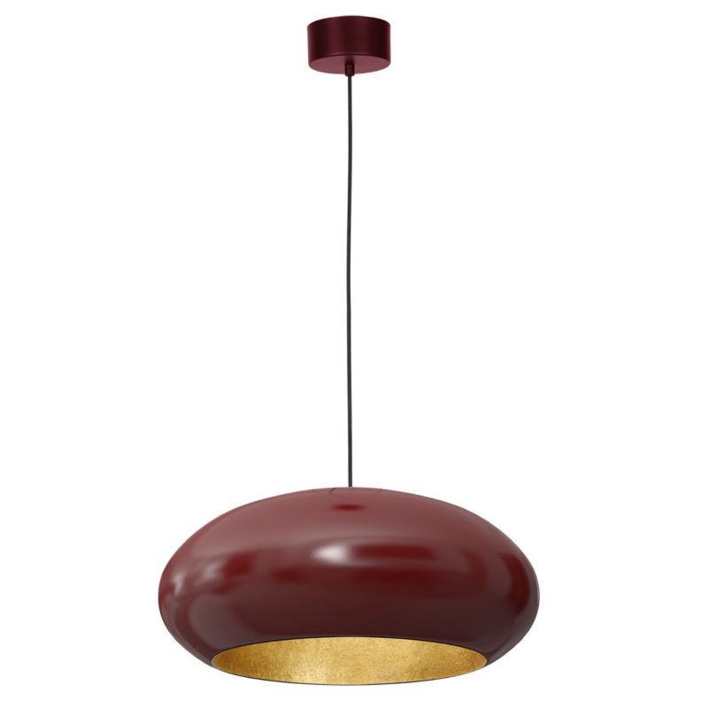 Lampa wisząca Luminex Compo burgundowo-złota wym: 120 x 50 x 50 cm 1xE27 x 15W 1 szt.