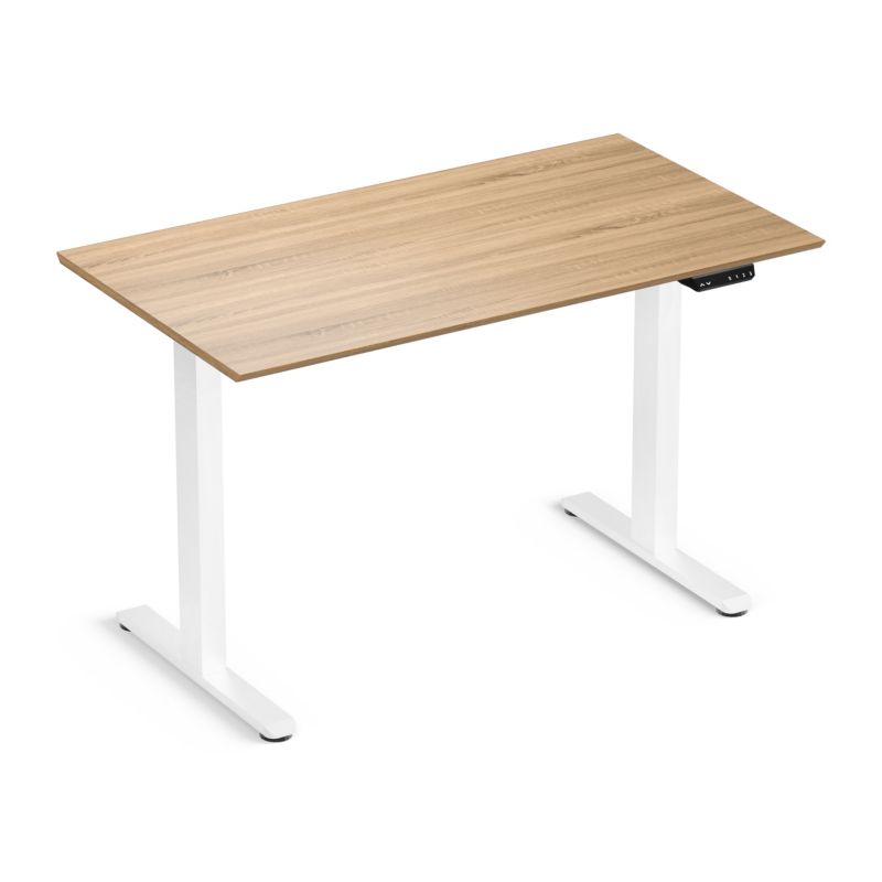 Biurko elektryczne regulowane LVNSystem Control Flex+ 120 cm biały/dąb sonoma 1 szt.