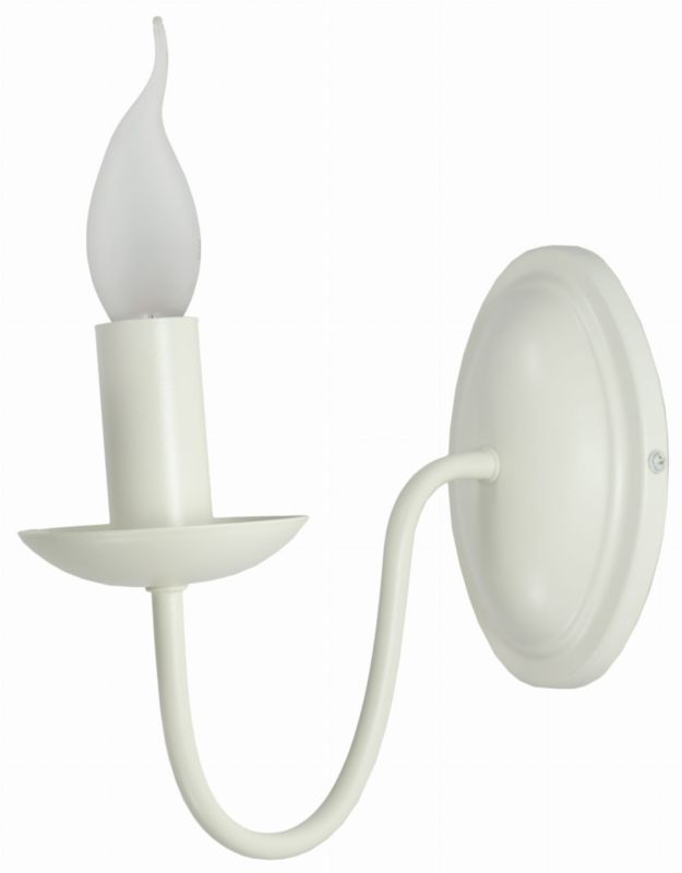 Kinkiet ścienny Candellux Bellagio biały 1 x E14 x 40W IP20 wym: 20 x 22 x 11 cm - 1 szt.