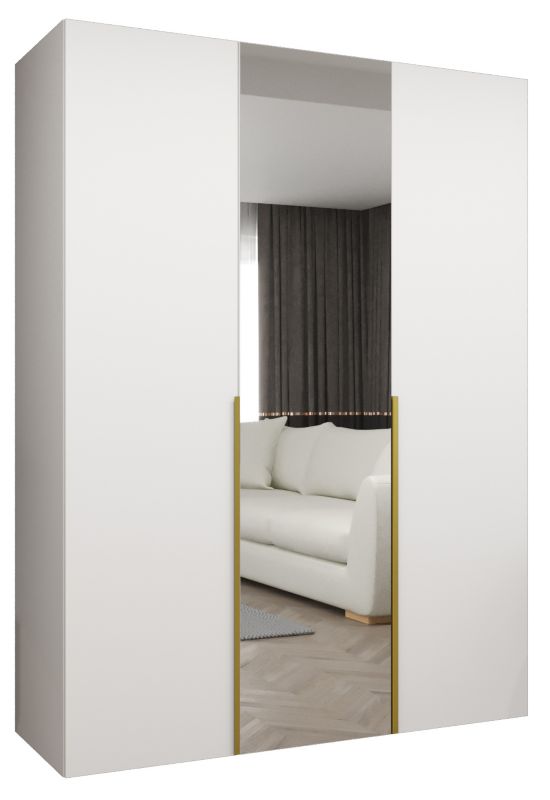 Szafa uchylna otwierana ALICANTE 2 150 wys 202 cm Biały + Złoty 1 szt