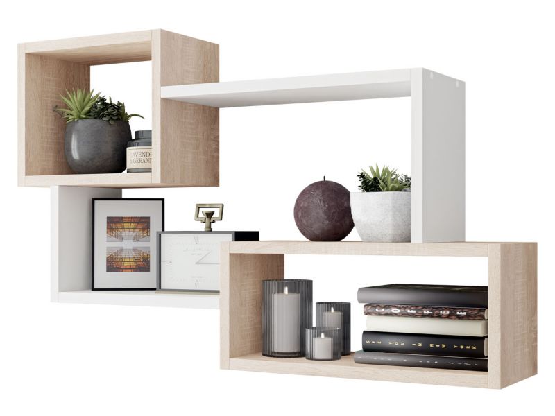 Półka MIRJAN 24 Trio 005 dąb sonoma / biały 1 szt.