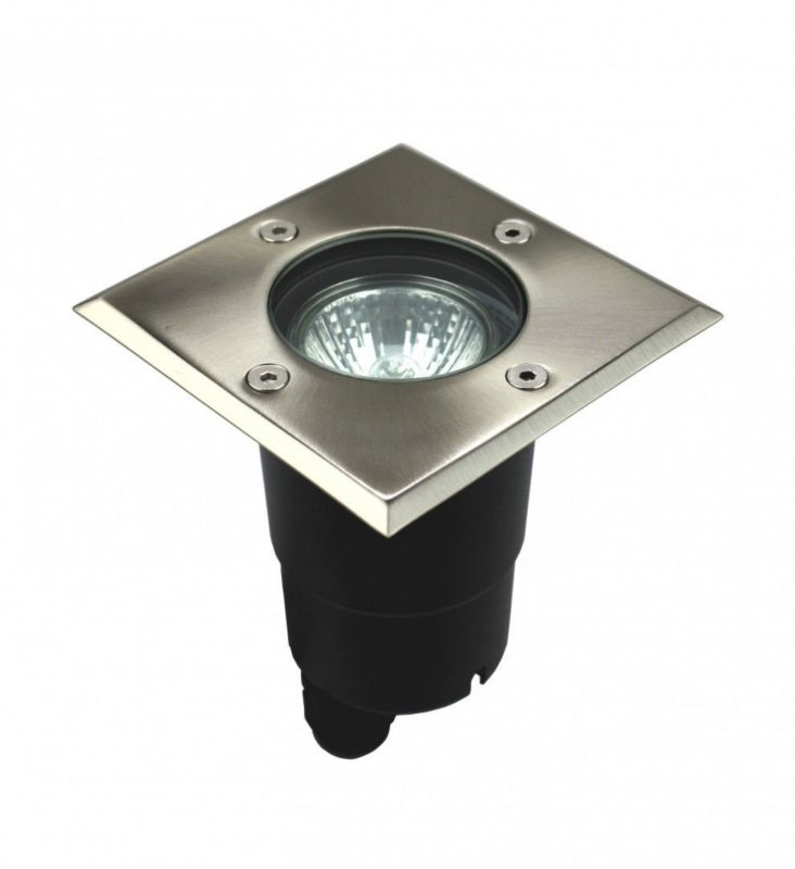 Lampa gruntowa najazdowa SU-MA Pabla stal nierdzewna 1 x GU10 x IP67 wym: 11 x 10,4 x 10,4 cm - 1 szt.