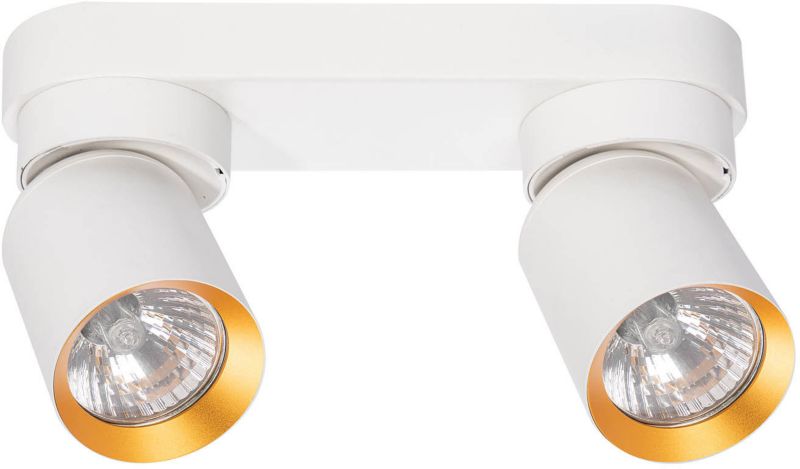 Spot Milagro Andy 2 x GU10 biały / złoty