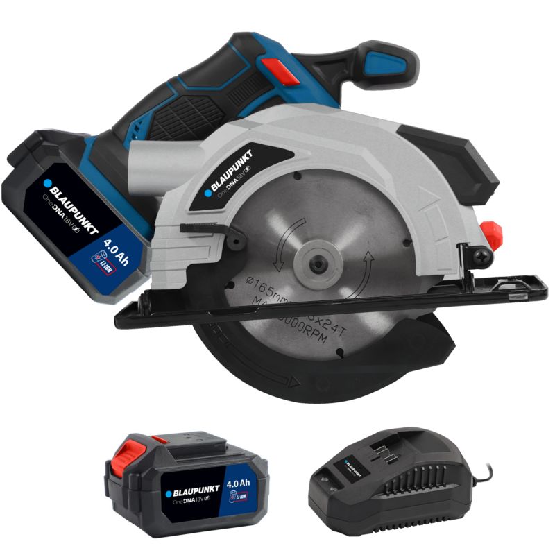 Zestaw Pilarka Tarczowa Akumulatorowa Akumulator 4.0 Ah Ładowarka BLAUPUNKT CC5010 1szt.