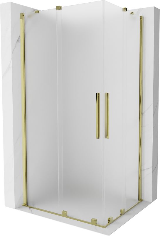 Kabina prysznicowa prostokątna Mexen Velar szron złoty 1 szt.