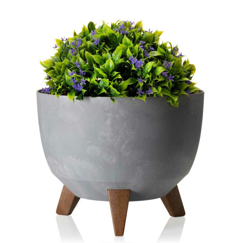 Donica HowHomely Tworzywo ECO Szary 24x15cm