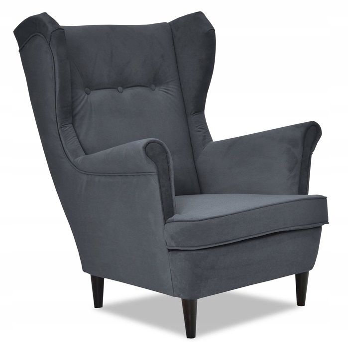 Fotel uszak do salonu Family Meble ARI szary 1szt