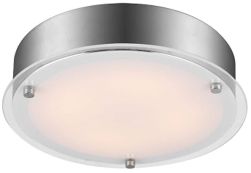 Plafon sufitowy Candellux Ronda srebrno-biały LED 18W 4000K IP20 wym: 8 x 33 x 33 cm szkło - 1 szt.
