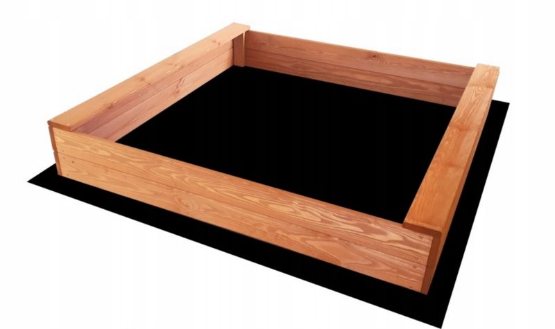 Piaskownica Drewniana Impregnowana SLIM 120x120 + GRATIS