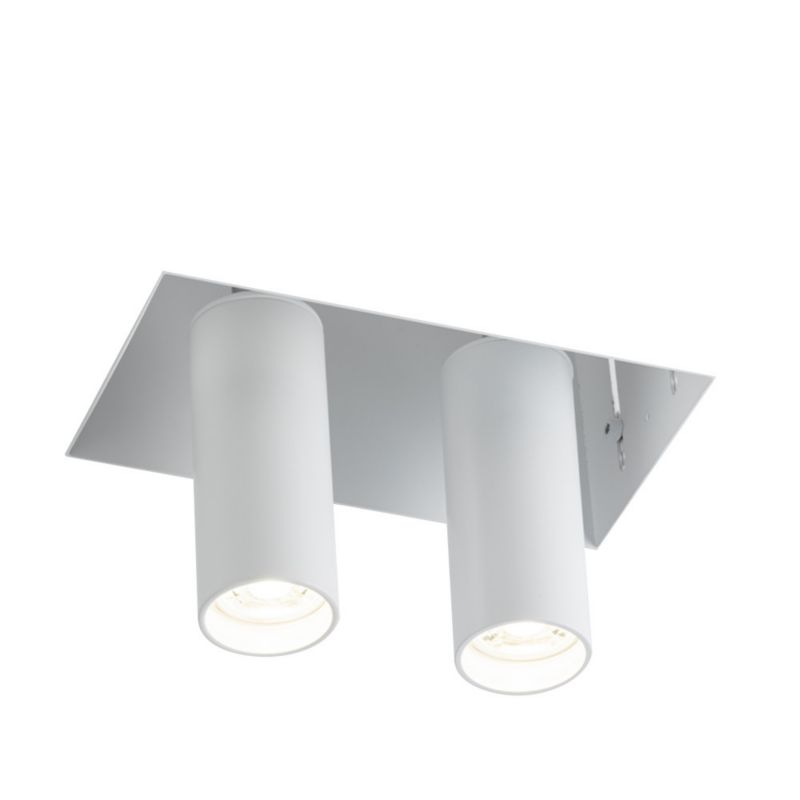 Oprawa sufitowa wpuszczana Shilo Yamato biała ruchoma 2 x GU10 x 4W IP20 wym: 17 x 17,5 x 9 cm prostokątna - 1 szt.