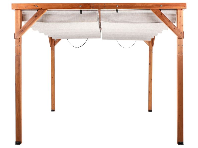 Pawilon ogrodowy drewniany 320 x 380 beżowy Villarosa 1 szt.