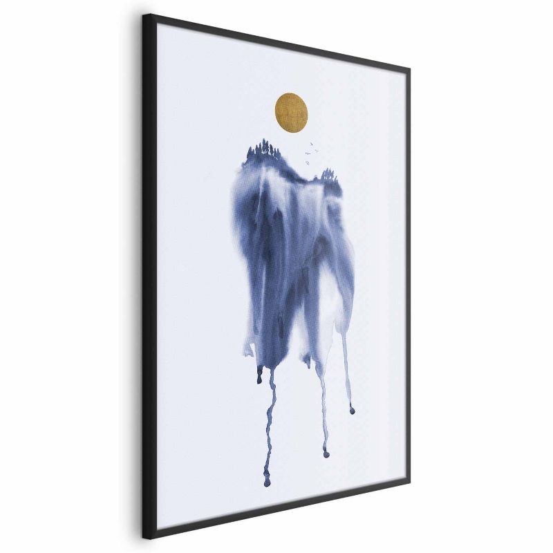 Plakat Artgeist Akwarelowa abstrakcja 29,7x42 cm z ramą czarną 1 szt