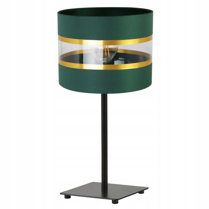 Lampa stołowa nocna Light Home LH Elegance Gia 1x E27 60W czarny/zielony 1szt.