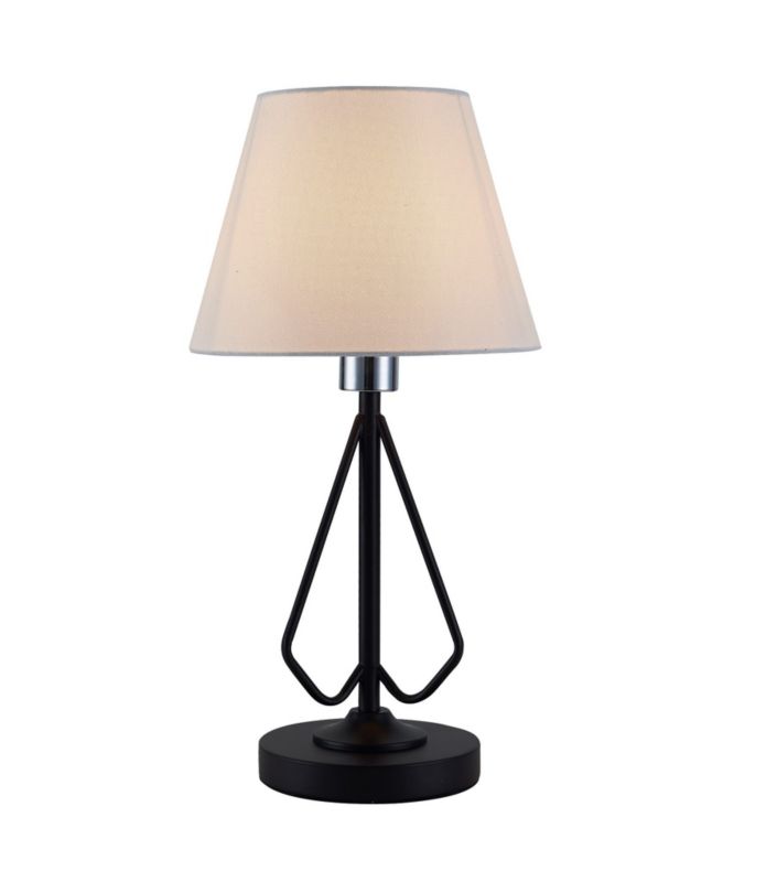 Lampa stołowa Candellux Morley czarno-beżowa 1 x E14 x 60W IP20 wym: 26 x 16 x 25 cm metal - 1 szt.