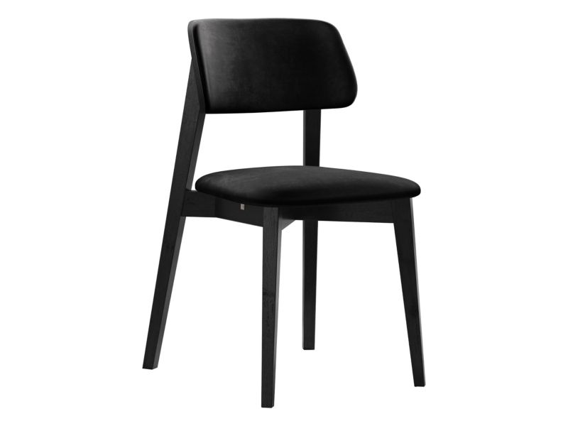 Krzesło MIRJAN 24 tapicerowane KT63/C czarny aksamit 1 szt.