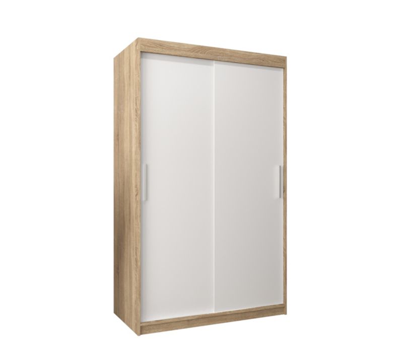 Szafa przesuwna Garderoba Abiks Tokyo 120 sonoma + biały 1 szt.